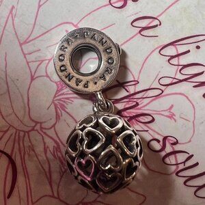 Authentic Pandora Harmonious Hearts Dangle #797255